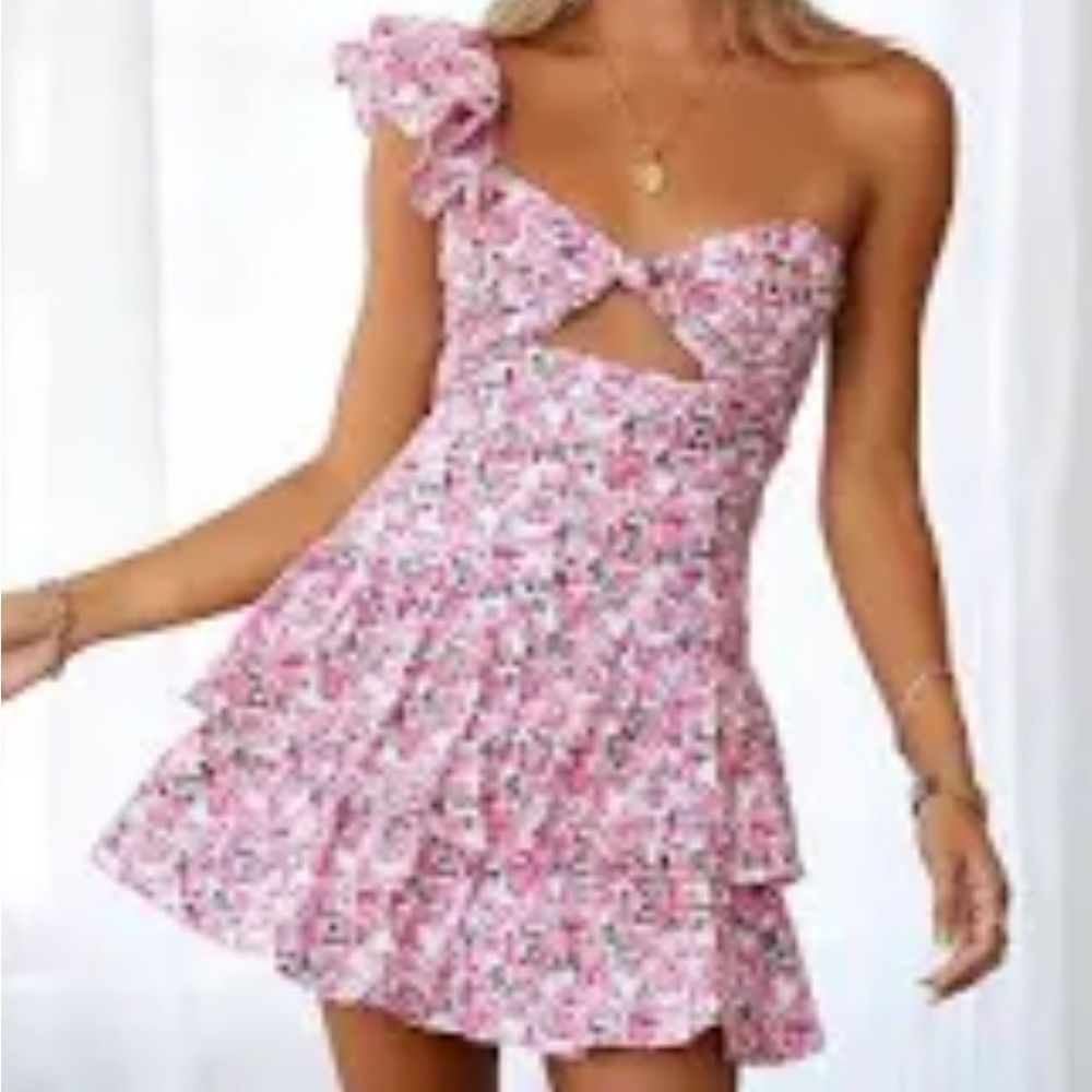 Floral Ruffle Dress - Picture 2 of 2